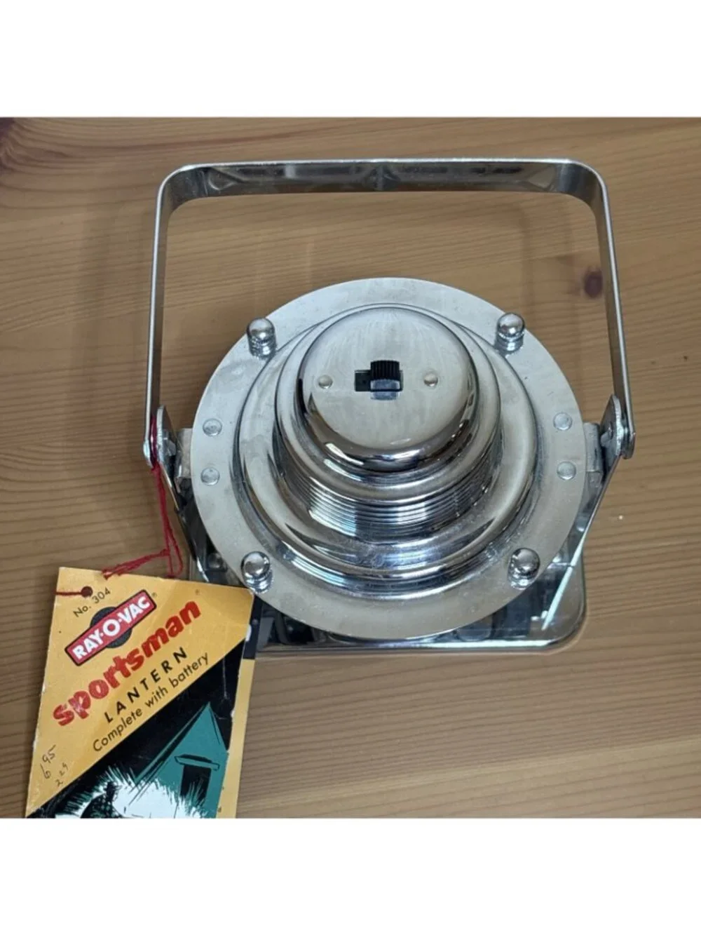 Vintage Ray O Vac Sportsman Lantern 304 Chrome Original Box Made in USA